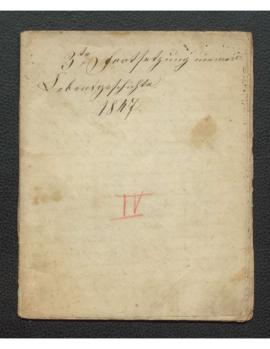 Tagebuch IV 1847